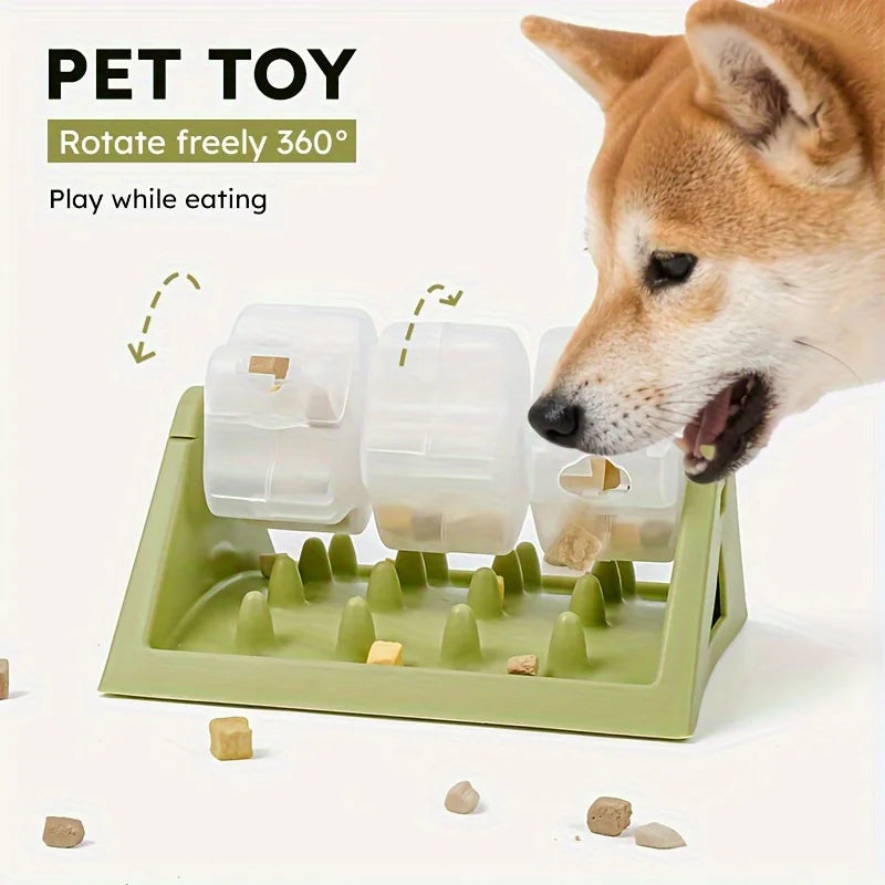 Interactive Dog Puzzle Feeder – Slow Feed Food Dispenser Toy with Leak-Proof Design