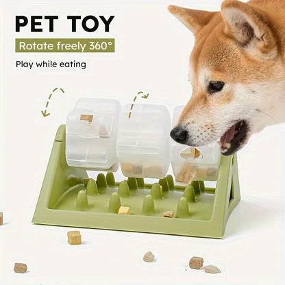 Interactive Dog Puzzle Feeder – Slow Feed Food Dispenser Toy with Leak-Proof Design