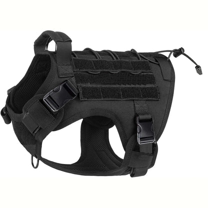 Tactical Dog Harness with Handle — No-Pull Service Vest