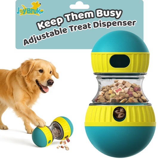 Interactive Dog Treat Puzzle Toy – Adjustable Slow Feeder Enrichment Ball for Puppies & Dogs