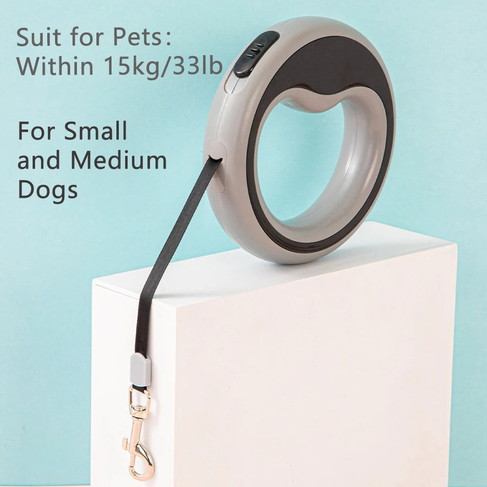 2.5M Automatic Retractable Dog Leash | Durable Puppy Lead for Small & Medium Dogs