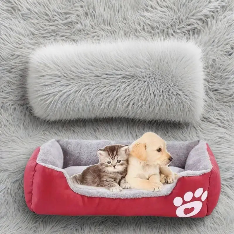 Thick Plush Pet Bed Mat – Soft Cushion for Cats, Dogs & Puppies