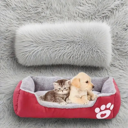 Thick Plush Pet Bed Mat – Soft Cushion for Cats, Dogs & Puppies