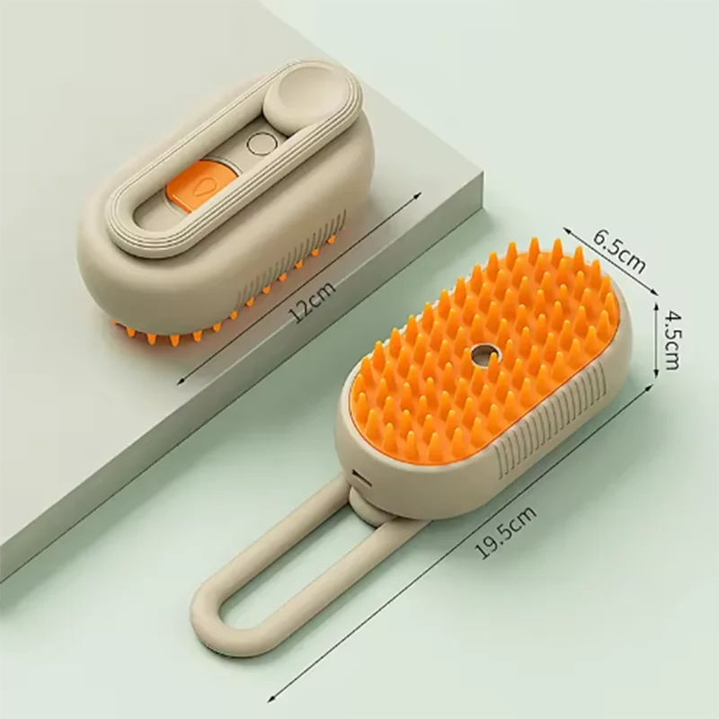 Dog & Cat Steam Spray Grooming Brush
