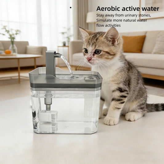 Automatic Cat Water Fountain with Filter & USB Pump