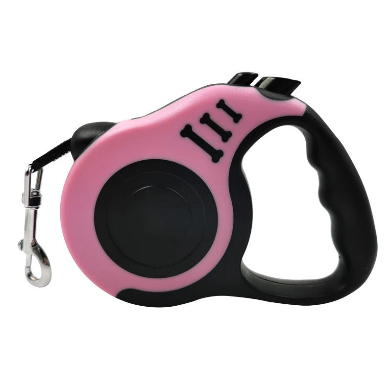 Retractable Dog & Cat Leash – 3m & 5m | Nylon Lead for Small Pets