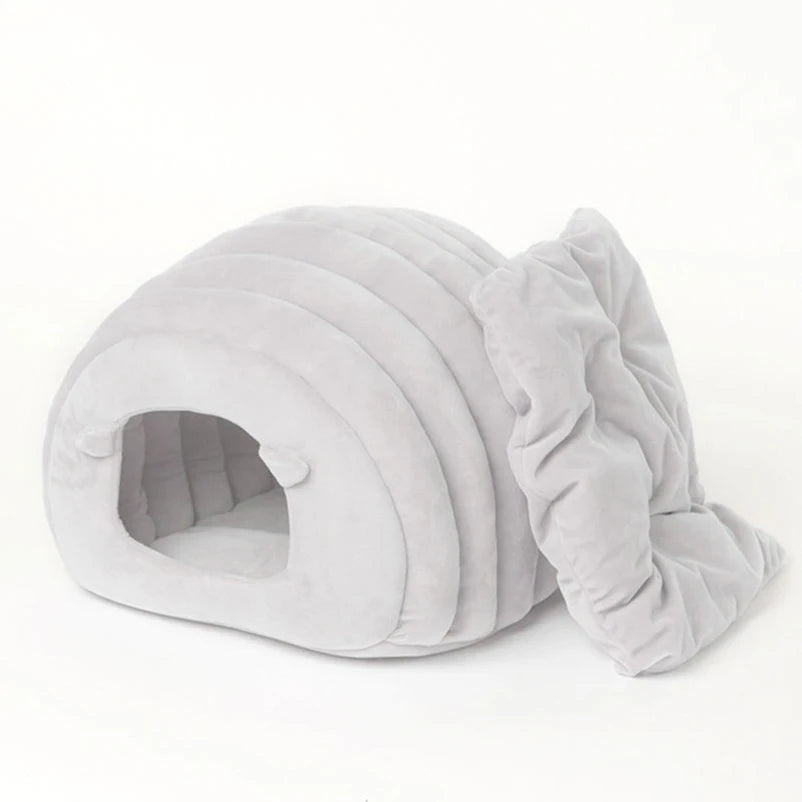Washable Plush Pet Bed – Warm & Soft Sleeping Bed for Cats & Dogs