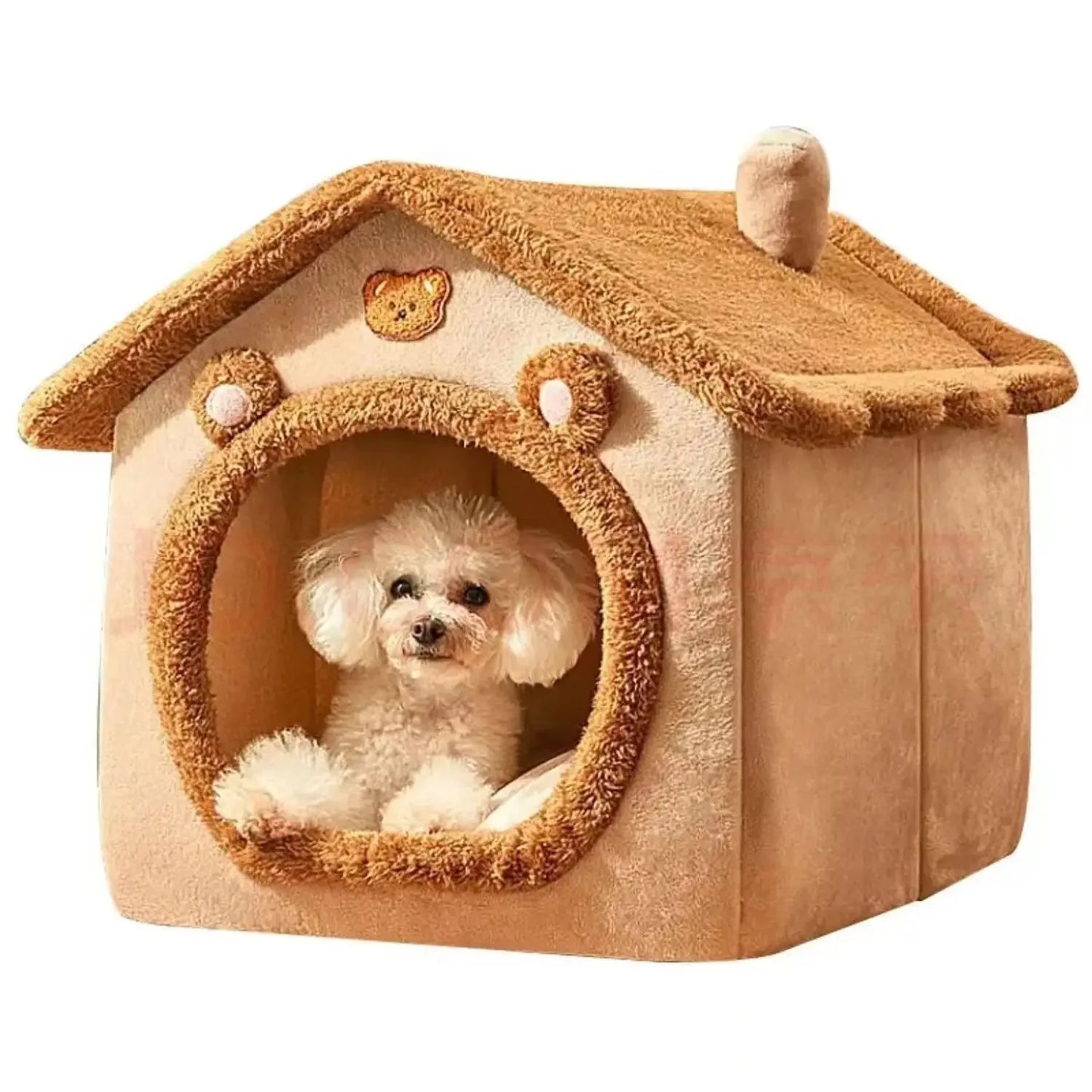 Indoor Pet Bed Tent House | Soft Warm Kennel for Dogs & Cats