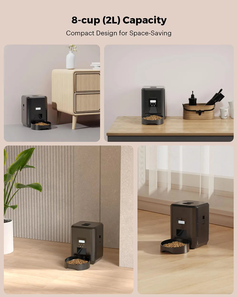 Smart Automatic Pet Feeder – Timed & Quantitative Food Dispenser for Cats & Dogs