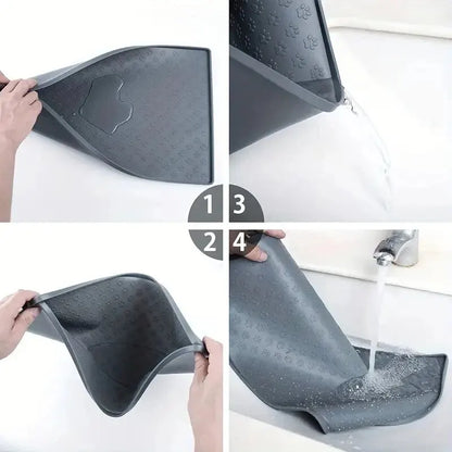 Foldable Silicone Pet Feeding Mat – Non-Slip, Waterproof & Easy to Clean for Dogs & Cats