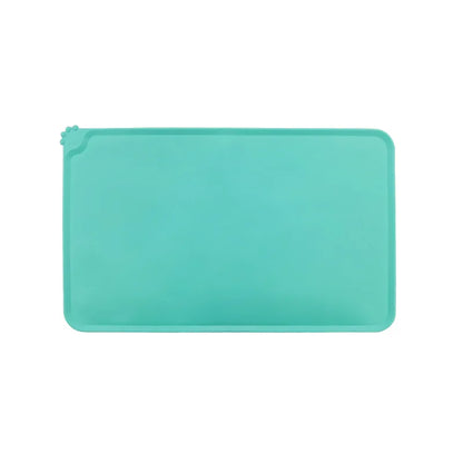 Waterproof Pet Feeding Mat – High Raised Edges Silicone Food Mat for Dogs & Cats