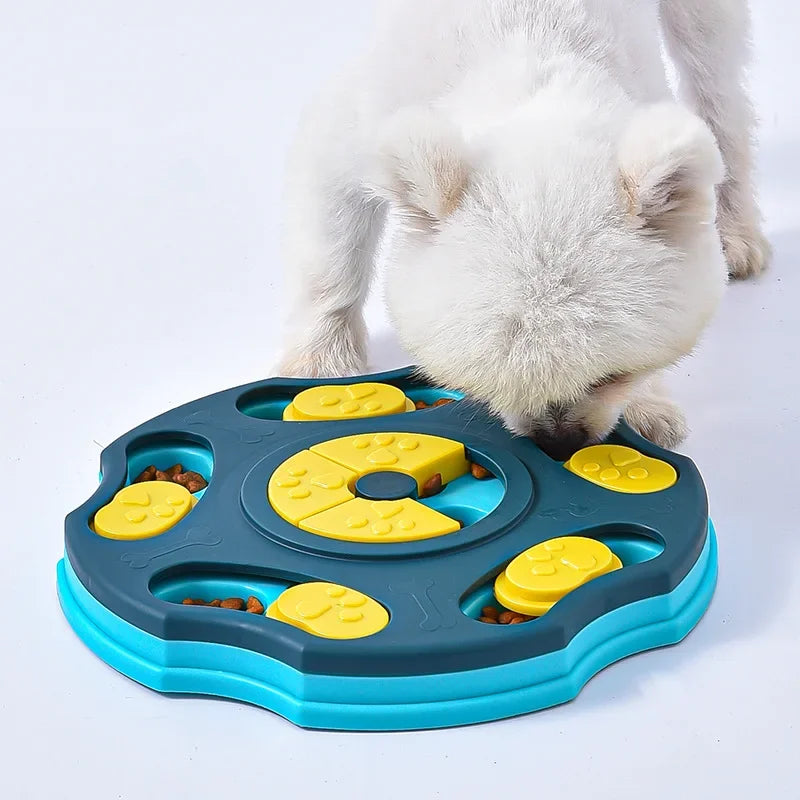Pentagonal Dog Puzzle Slow Feeder – Interactive IQ Training Food Dispenser for Dogs & Cats