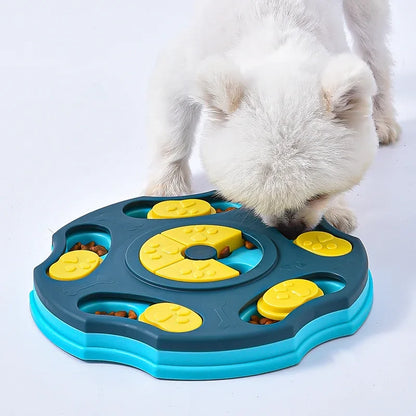 Pentagonal Dog Puzzle Slow Feeder – Interactive IQ Training Food Dispenser for Dogs & Cats