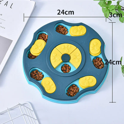 Pentagonal Dog Puzzle Slow Feeder – Interactive IQ Training Food Dispenser for Dogs & Cats