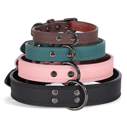 Real Leather Dog Collar — Soft, Durable & Adjustable