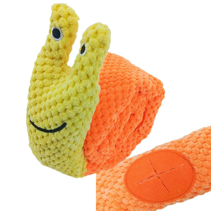 Plush Squeaky Puzzle Feeder Dog Toy – Interactive Snack-Hiding Toy for Dogs & Puppies