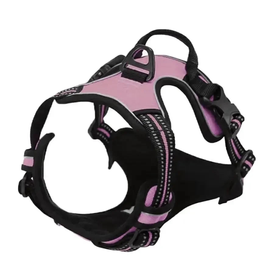 Dog Vest Harness – Lightweight Adjustable Collar & Harness Set for Small & Medium Dogs