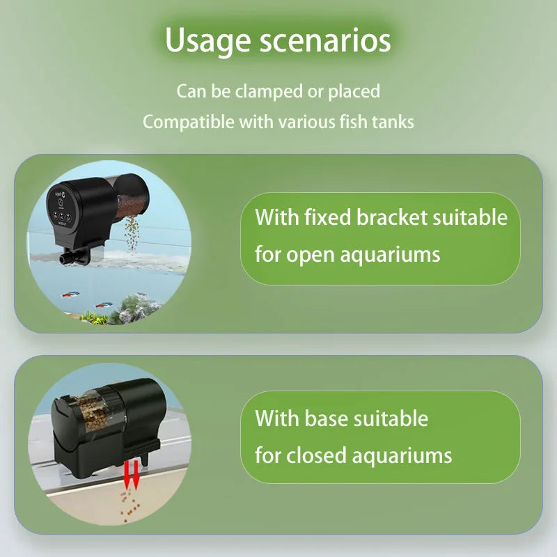 Automatic Fish Tank Feeder – Intelligent Timer for Fish, Turtles & Aquarium Pets