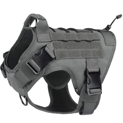 Tactical Dog Harness with Handle — No-Pull Service Vest