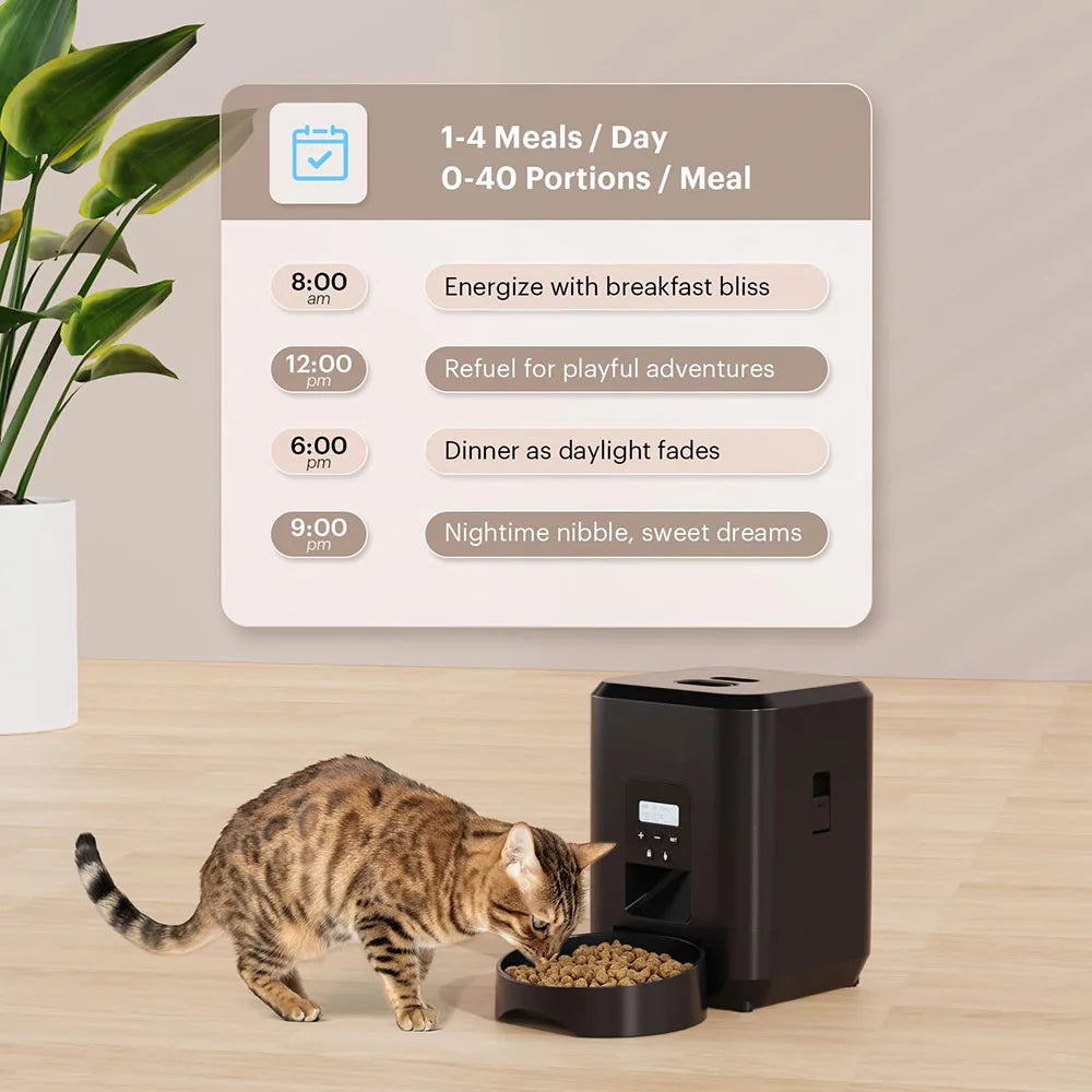 Smart Automatic Pet Feeder – Timed & Quantitative Food Dispenser for Cats & Dogs