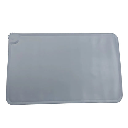 Waterproof Pet Feeding Mat – High Raised Edges Silicone Food Mat for Dogs & Cats