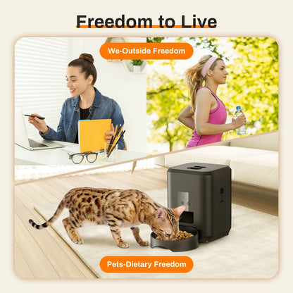 Smart Automatic Pet Feeder – Timed & Quantitative Food Dispenser for Cats & Dogs