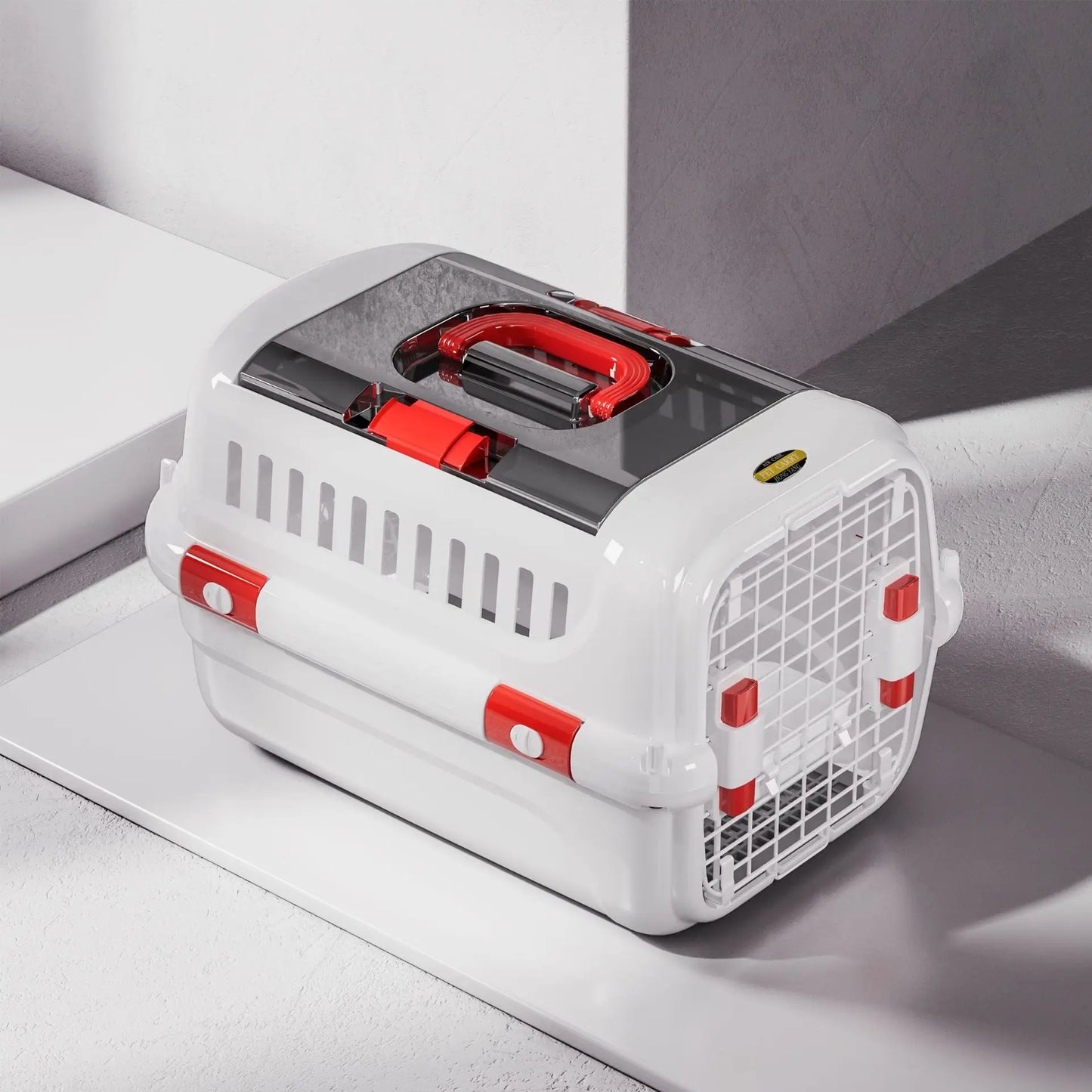 Portable Hard-Shell Pet Carrier | Drop-Resistant Travel Cage & Bed