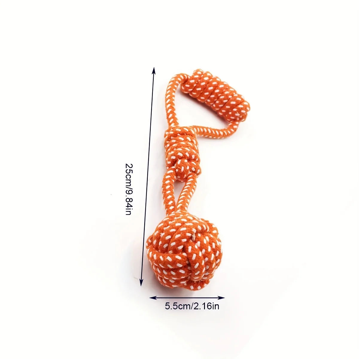 Dog Rope Toy with Ball | Durable Chew & Tug Toy for All Breeds