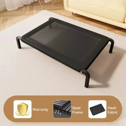 Foldable Elevated Dog Camp Bed with Canopy | All-Season Outdoor Bed for Small & Large Dogs