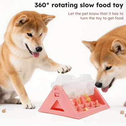 Interactive Dog Puzzle Feeder – Slow Feed Food Dispenser Toy with Leak-Proof Design