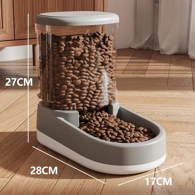 Automatic Pet Water Fountain & Feeder – Cordless Drinking Dispenser for Cats & Dogs