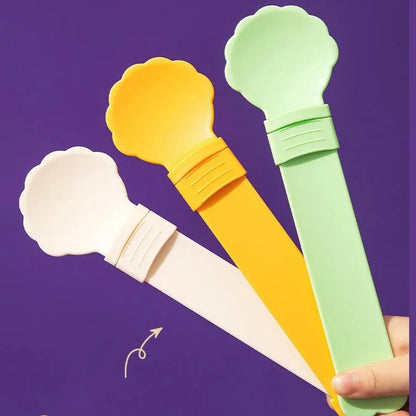 Anti-Spill Cat Treat Feeding Spoon – Easy Squeeze, Food-Grade ABS, 27cm
