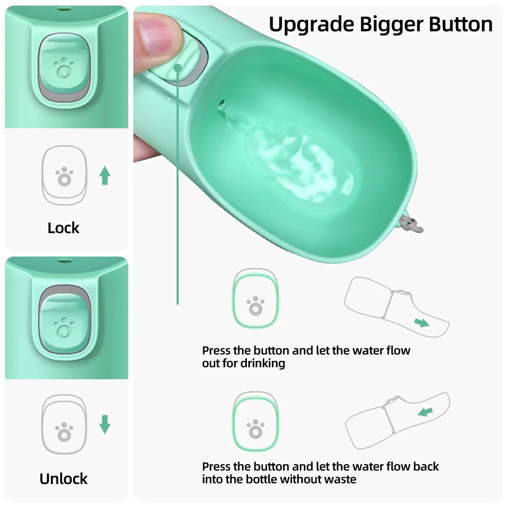 Portable Dog Water Bottle | Leakproof Drinking Bottle for Walks
