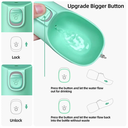 Portable Dog Water Bottle | Leakproof Drinking Bottle for Walks