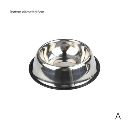 Stainless Steel Pet Bowl – Anti-Slip, Anti-Ant Food & Water Dish for Dogs & Cats